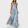 Alaya | Elegantes Maxikleid für Damen, romantisches Blumenmuster