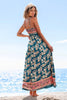 Tina | Stilvolles blumiges Maxikleid mit femininer Smokarbeit