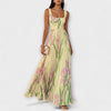 Alaya | Elegantes Maxikleid für Damen, romantisches Blumenmuster