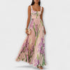 Alaya | Elegantes Maxikleid für Damen, romantisches Blumenmuster