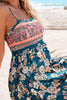 Tina | Stilvolles blumiges Maxikleid mit femininer Smokarbeit