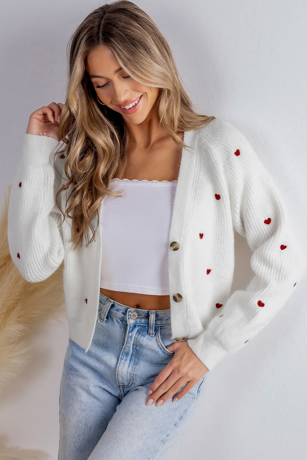 Amaya™ | Zeitlose Strickjacke mit klassischem V-Ausschnitt