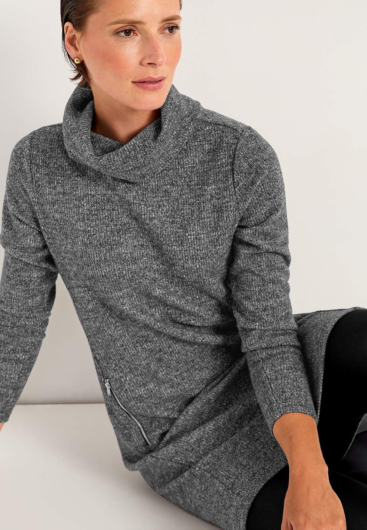 Jarlyn | Superweiches Kleid mit Kragen