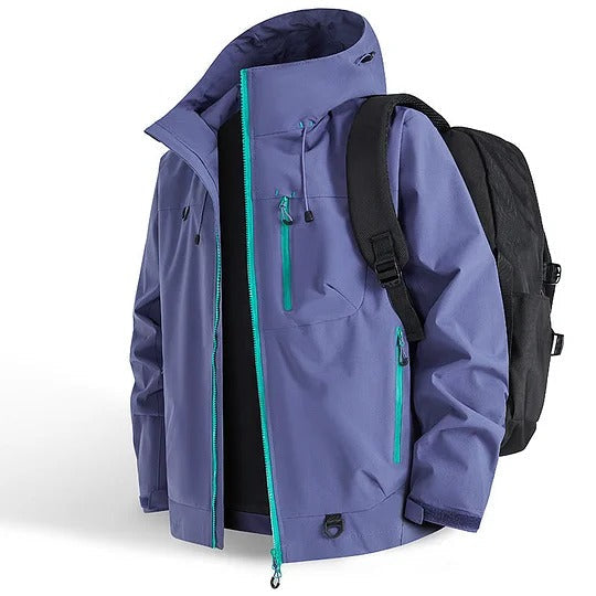 Edwin | Wasserfeste Sportjacke mit Kapuze