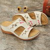 Frances | bequeme orthopädische Sandalen mit Blumenmuster