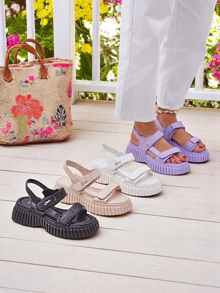 Kassidy | modische Damensandalen mit stabiler Sohle