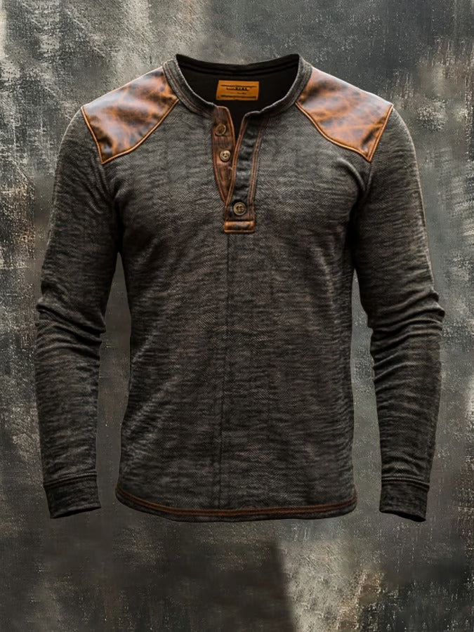 Litto | Herren-Henley-Shirt aus Baumwolle