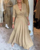 Elasie | Elegantes Midikleid mit V-Ausschnitt