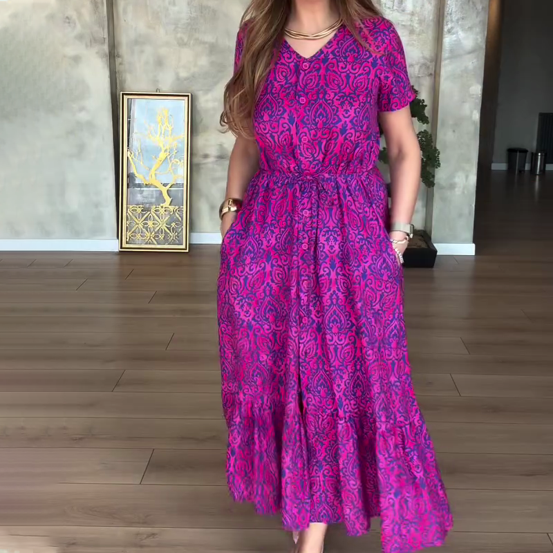 Yara | zeitloses Blumenkleid in Übergröße für jeden Anlass