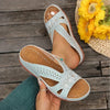 Bless | Damen Anker Sandalen mit Blumenmuster