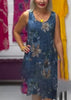 Yinn | Ärmelloses elegantes Kleid mit Print