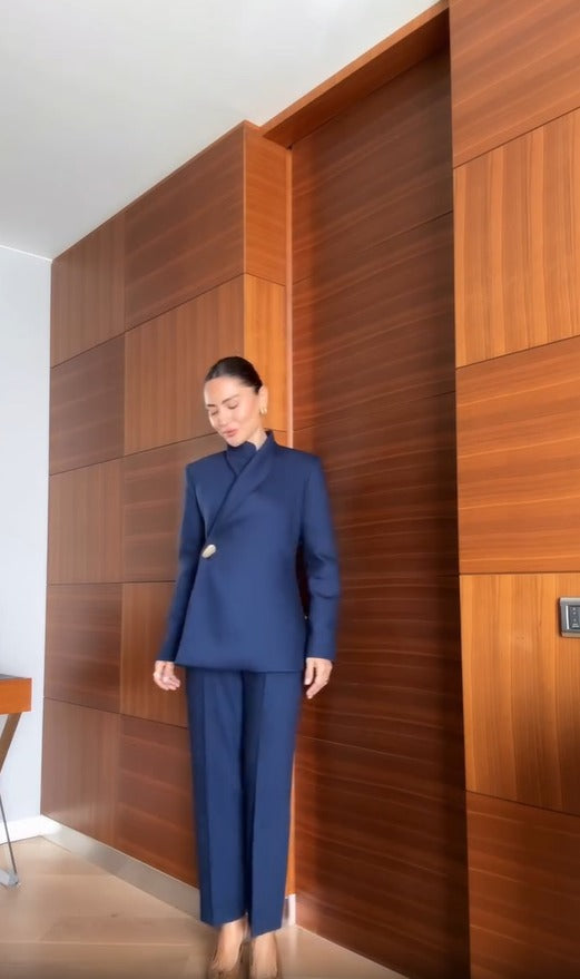 Meredith | Damen-Set, Slim-Fit & elegantes Oberteil mit Anzughose