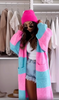 Merasol | Bunte karierte Strickjacke für Herbst und Winter