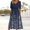 Haley | stylisches Midikleid mit V-Ausschnitt