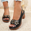 Lissa | Keilsandalen mit Blumenmuster