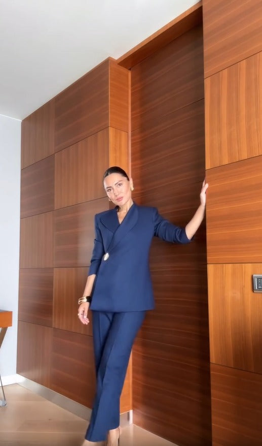 Meredith | Damen-Set, Slim-Fit & elegantes Oberteil mit Anzughose