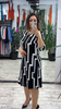 Lia™ | Stilvolles Kleid mit auffälligem geometrischem Muster