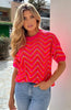 Blossom | femininer Zickzack-Pullover für den Alltag