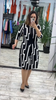 Lia™ | Stilvolles Kleid mit auffälligem geometrischem Muster