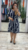 Lia™ | Stilvolles Kleid mit auffälligem geometrischem Muster