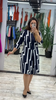 Lia™ | Stilvolles Kleid mit auffälligem geometrischem Muster