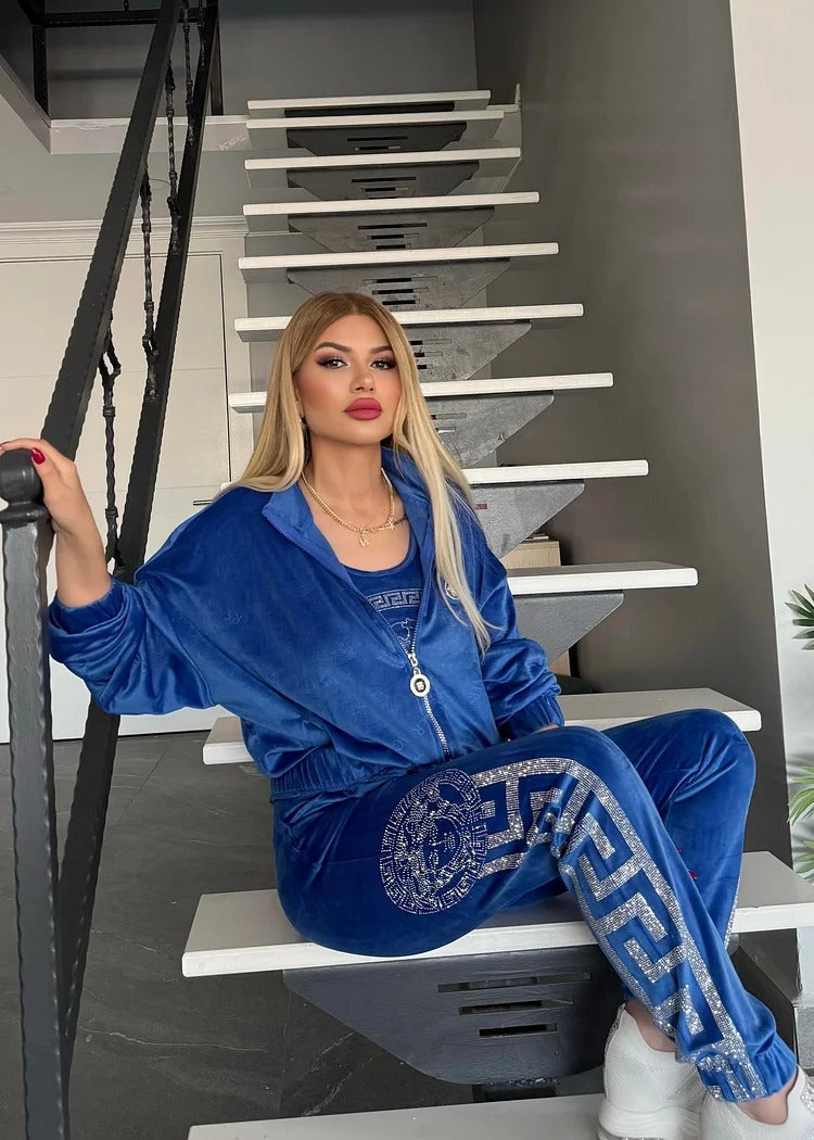 Ellie | Bequemes 3-teiliges Damen-Sportanzugset – stylisch & funktional