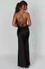 Jocelyn | Elegantes seidiges Satin Maxikleid