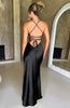 Jocelyn | Elegantes seidiges Satin Maxikleid