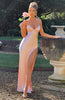 Jocelyn | Elegantes seidiges Satin Maxikleid