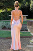 Jocelyn | Elegantes seidiges Satin Maxikleid