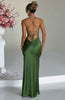 Jocelyn | Elegantes seidiges Satin Maxikleid