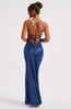 Jocelyn | Elegantes seidiges Satin Maxikleid