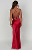 Jocelyn | Elegantes seidiges Satin Maxikleid