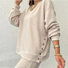 Isa | Elegantes Set aus Oberteil und Hose - Casual set - Aprikose / S