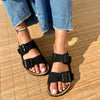 Polla | Wildleder Sandalen mit doppeltem Riemen