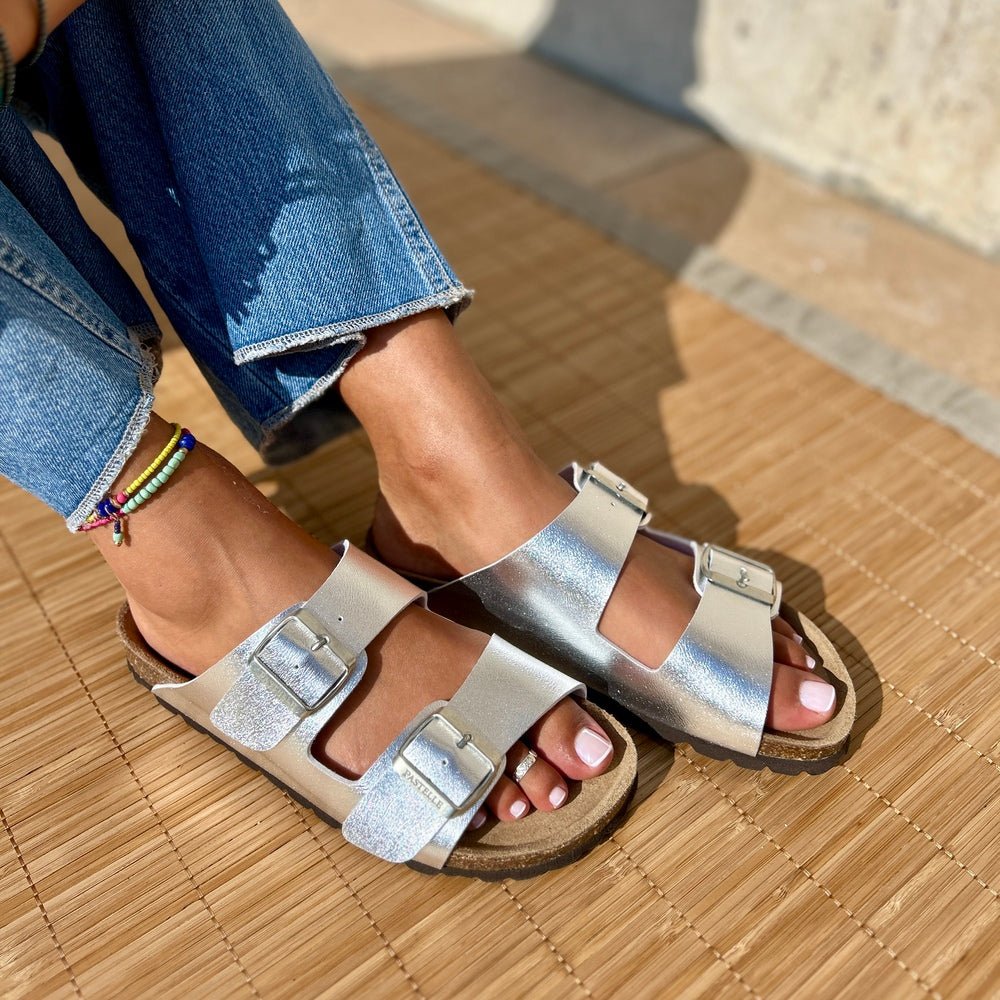Polla | Wildleder Sandalen mit doppeltem Riemen