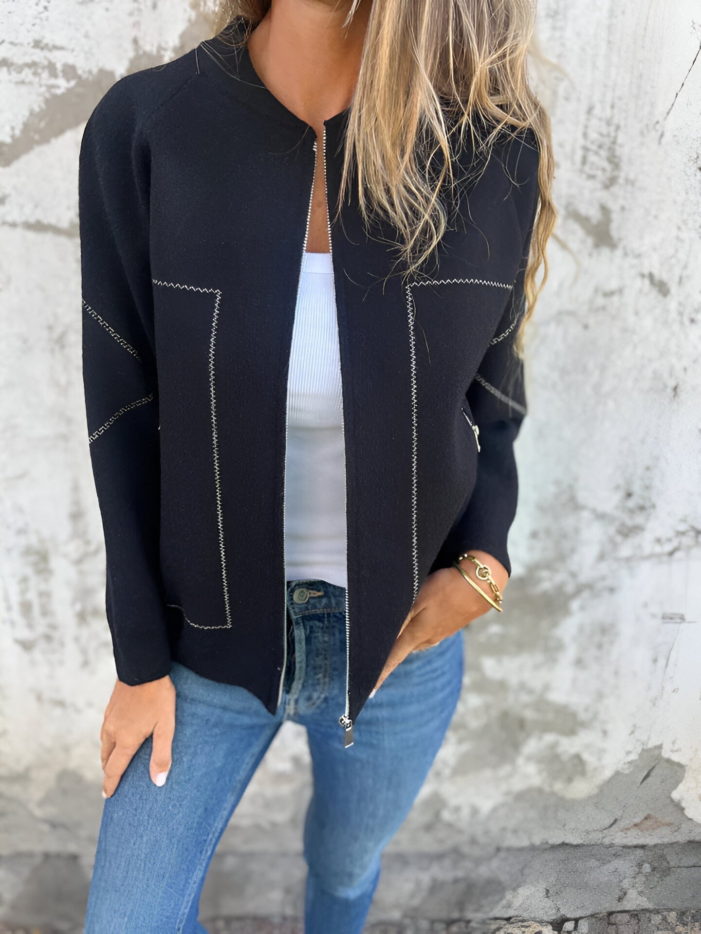 FRE™ | stylische Jacke - Schwarz / S