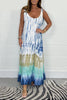 Ariela | Handgefertigtes Maxikleid mit Batikmuster