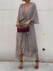 Monica | Zartes Kleid aus Chiffon mit V-Ausschnitt