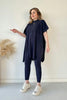 Tilda™ | Trendiges Strick-Ensemble - Dunkelblau / XS