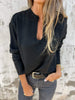 Lyra - V-Ausschnitt Top Med Long - Women Top - Dunkelgrau / S