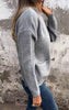 Mara | Reißverschluss-Strickjacke aus Baumwolle - Grau / S
