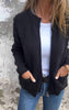Mara | Reißverschluss-Strickjacke aus Baumwolle - Schwarz / S