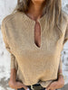 Lyra - V-Ausschnitt Top Med Long - Women Top - Khaki / S