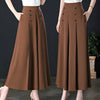 Nina™ | Elegante Weitbeinhose - Dunkelbraun / XS