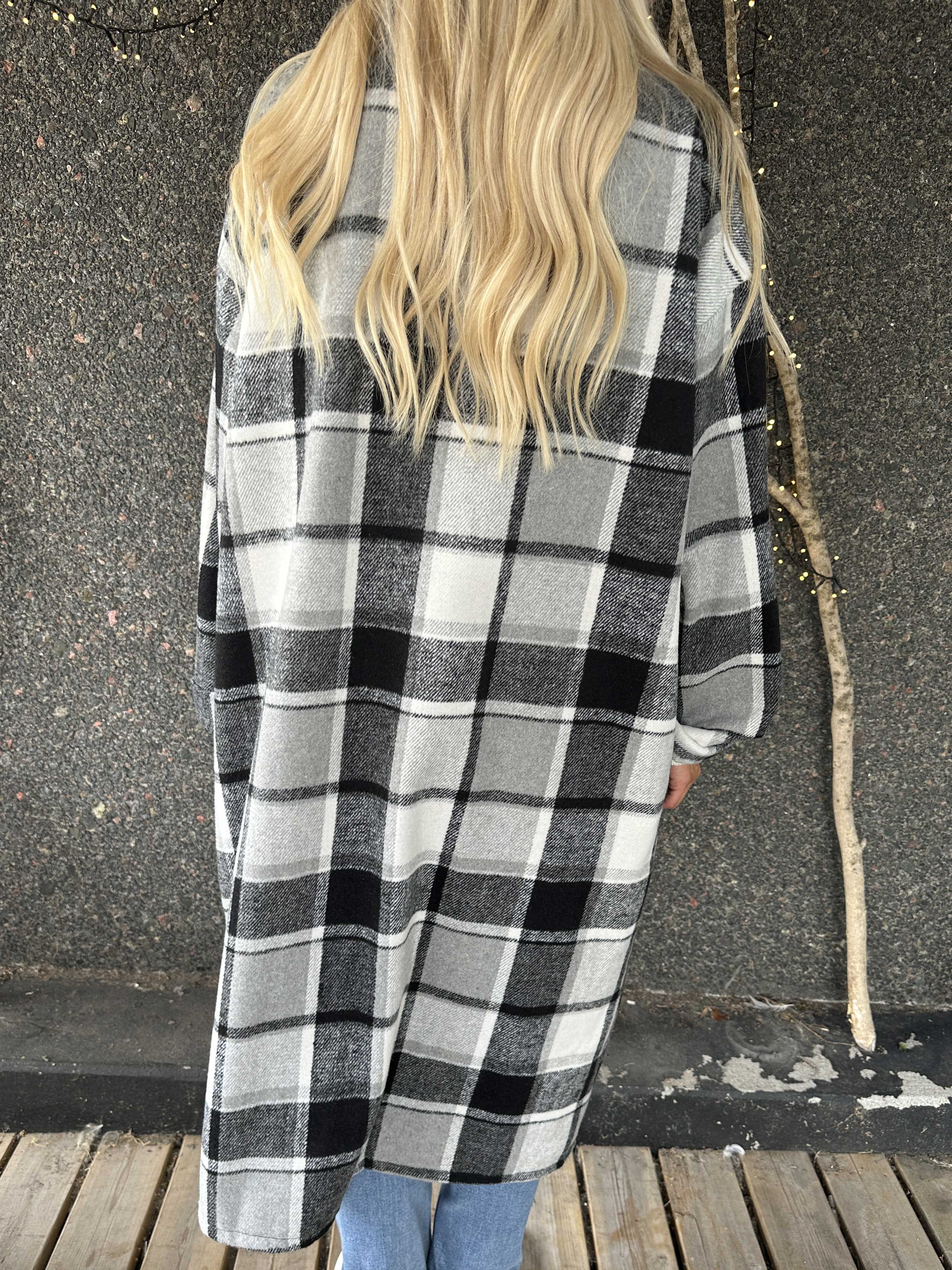 Karolyn | Kariertes Viskose-Hemdkleid