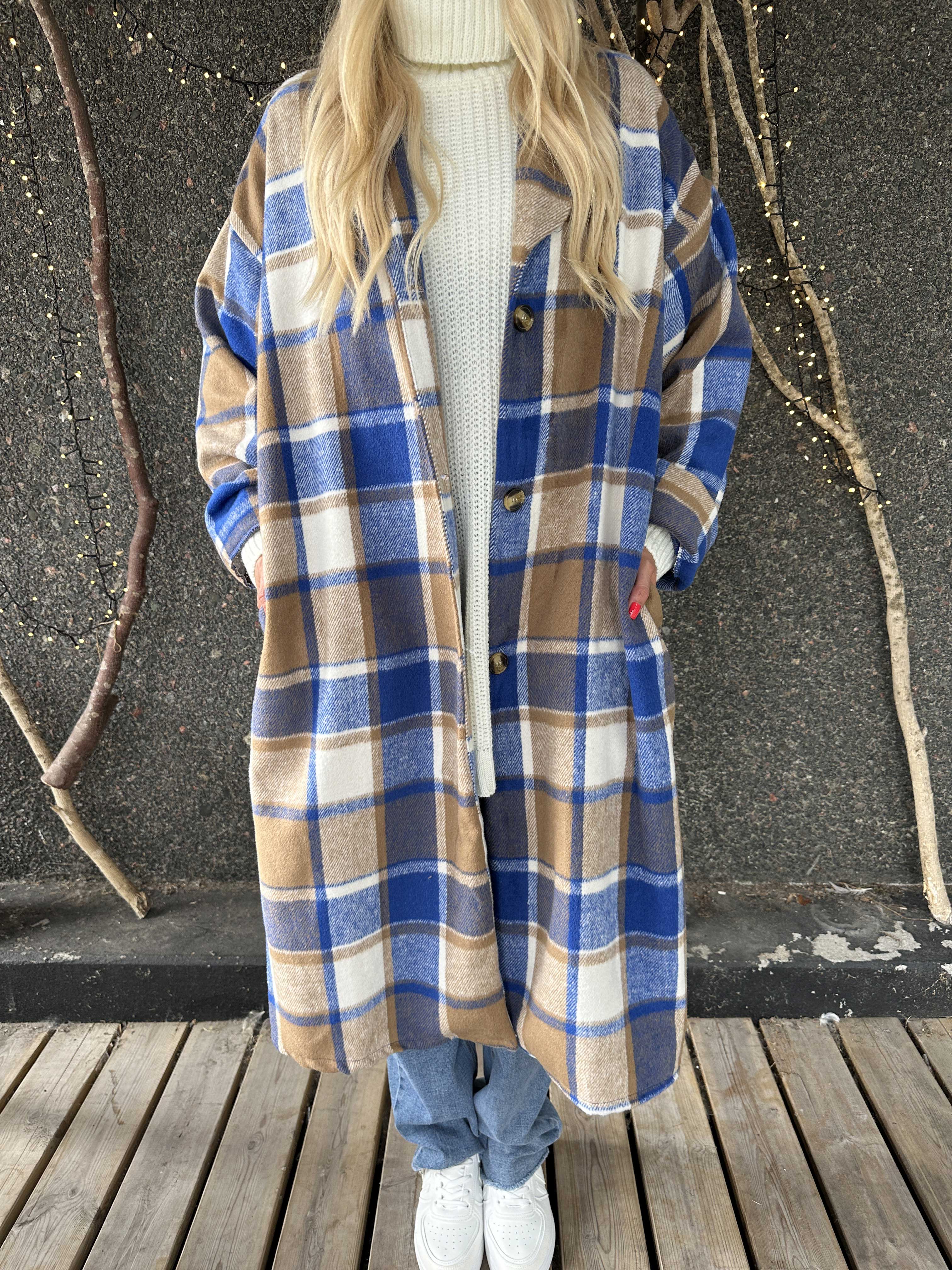 Karolyn | Kariertes Viskose-Hemdkleid