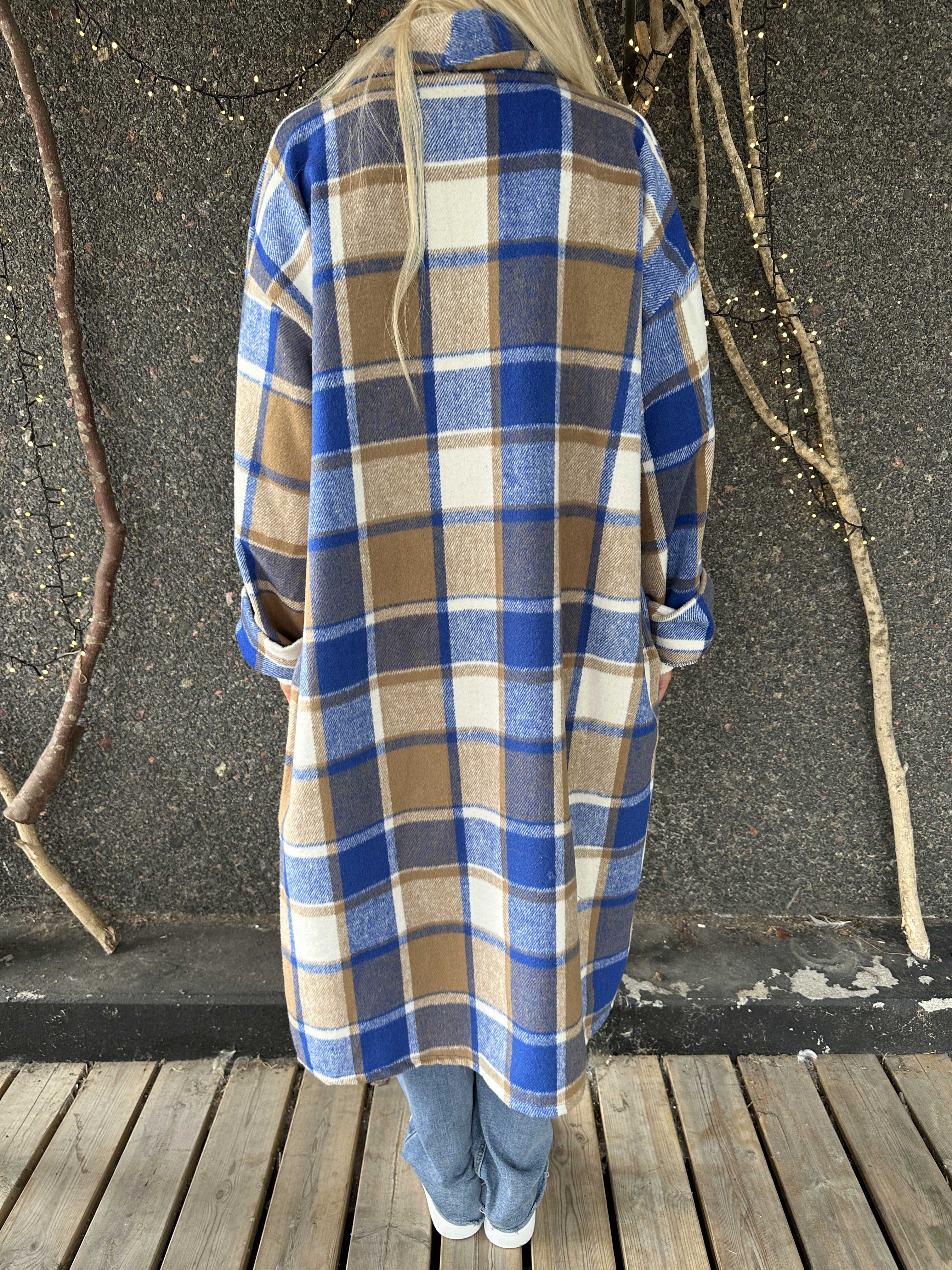 Karolyn | Kariertes Viskose-Hemdkleid