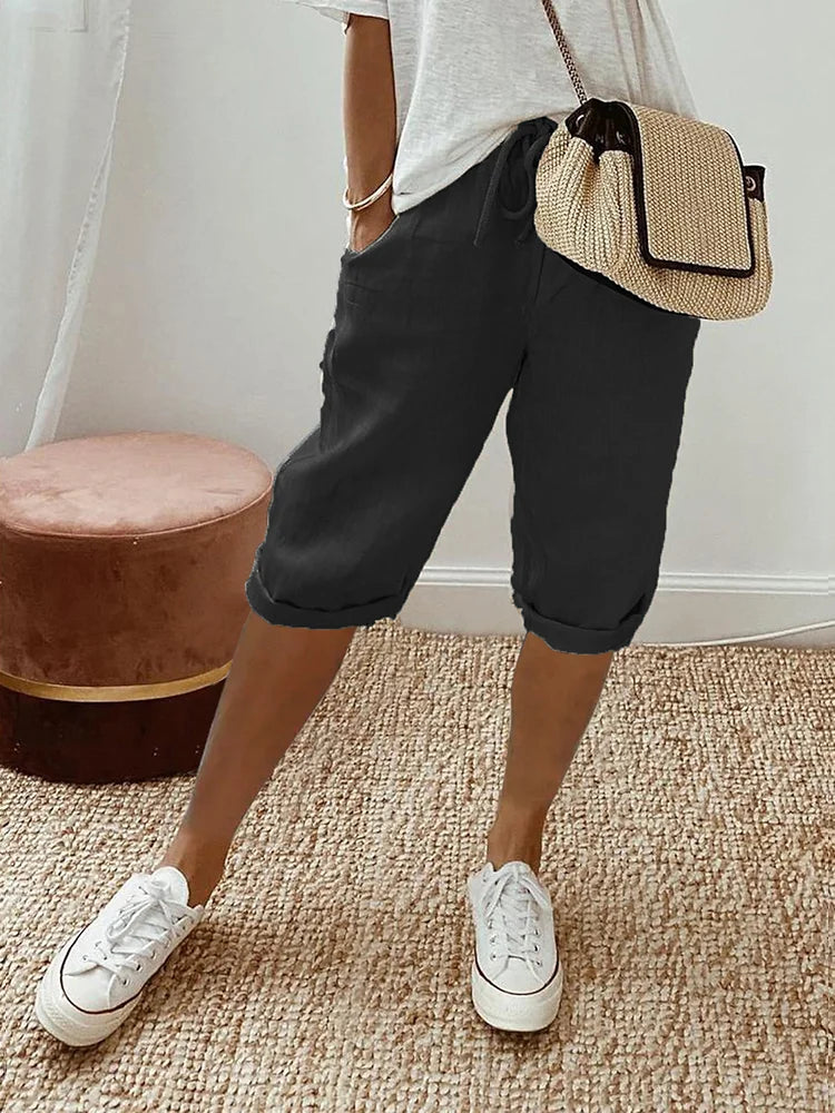 Dory | Caprihose aus Leinen für Frauen