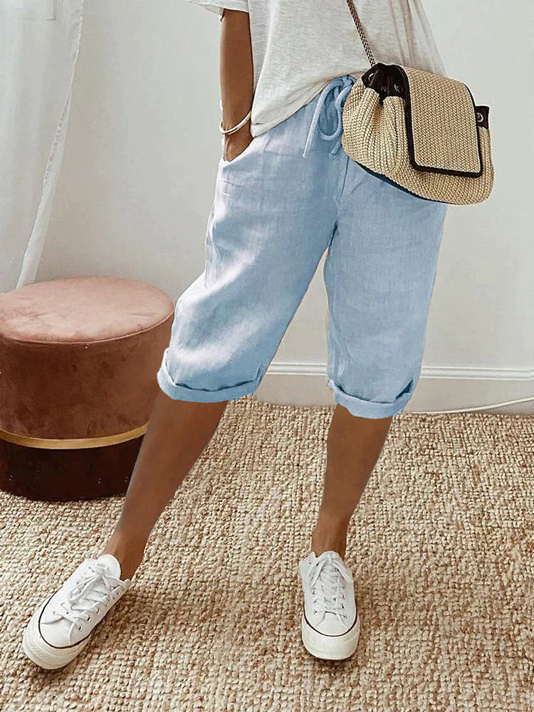 Dory | Caprihose aus Leinen für Frauen